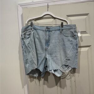 Old Navy Blue Jean Shorts Distressed Frayed Hem